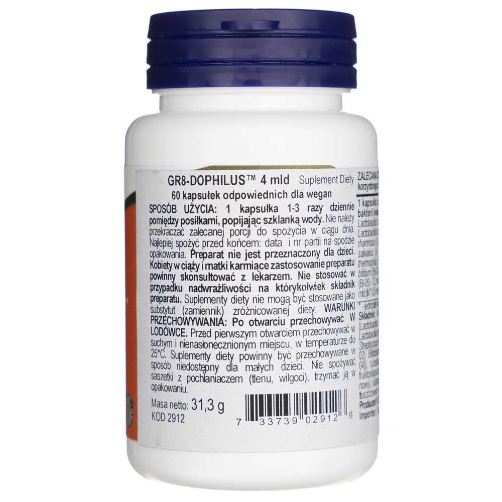 Now Foods Gr8-Dophilus - 60 Veg Capsules