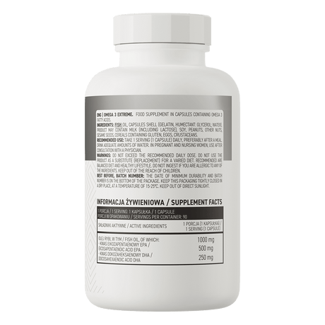 Ostrovit Omega 3 Extreme (500 EPA / 250 DHA) - 90 Capsules