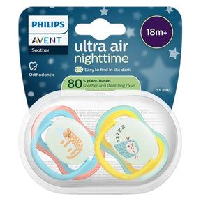 Philips Avent Ultra Air Nighttime Soother 6-18 m - 2 Pieces