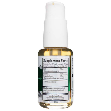 Quicksilver Liposomal GABA with L-Theanine - 50 ml