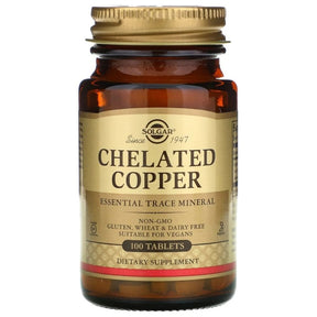 Solgar Chelated Copper 2,5 mg - 100 Tablets