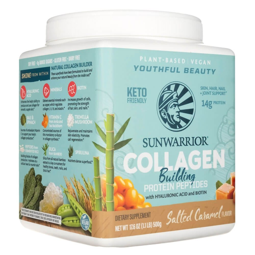 Sunwarrior Collagen Building Protein Peptides, Salt Caramel USA - 500 g