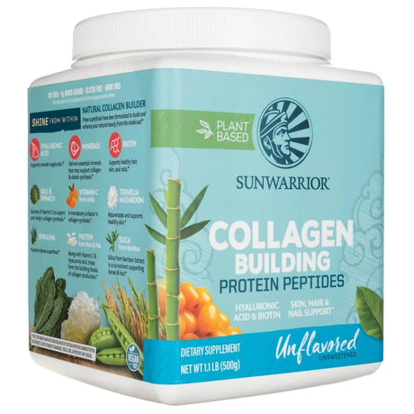 Sunwarrior Collagen Building Protein Peptides Tasteless USA - 500 g
