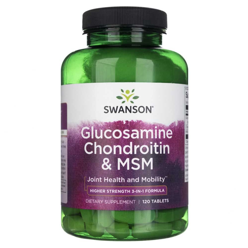 Swanson Glucosamine Chondroitin and MSM - 120 Tablets