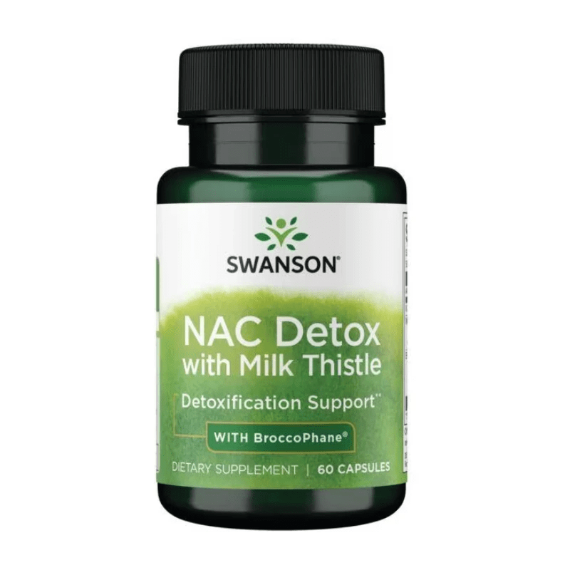 Swanson NAC Detox with Milk Thistle - 60 Capsules