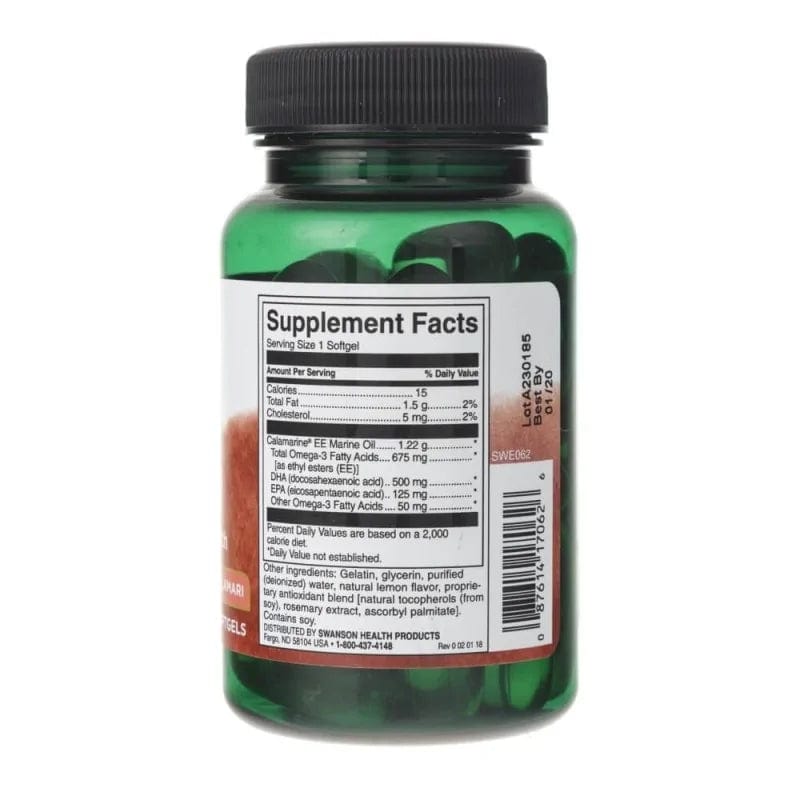 Swanson Super DHA 500 - 30 Capsules