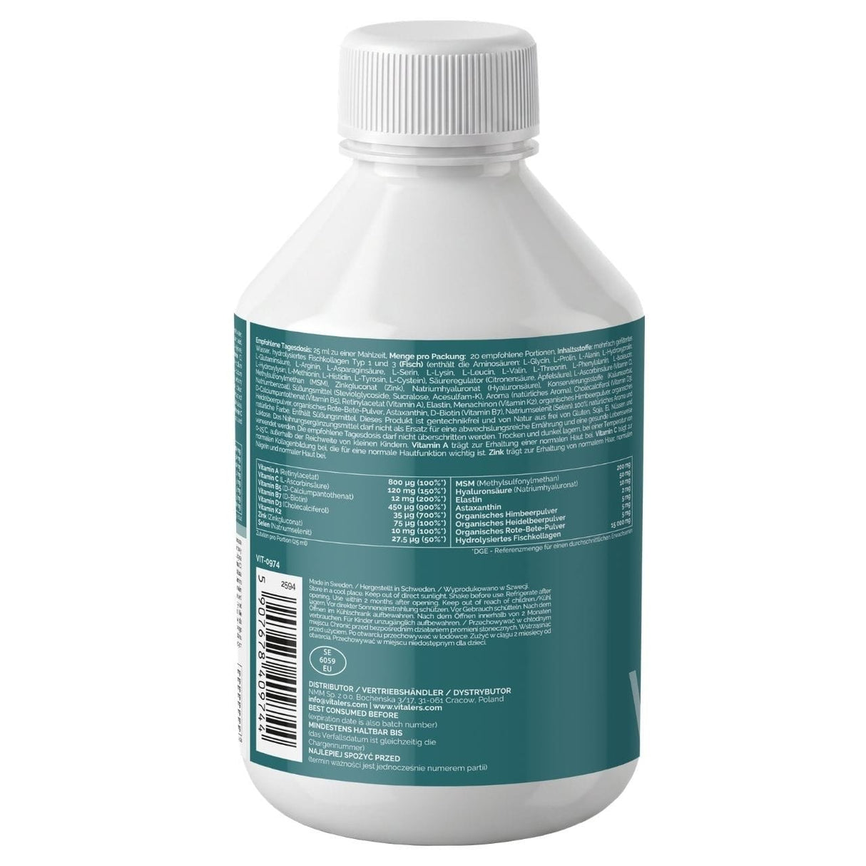 Vitaler's Collagen 15000 mg, Berry - 500 ml