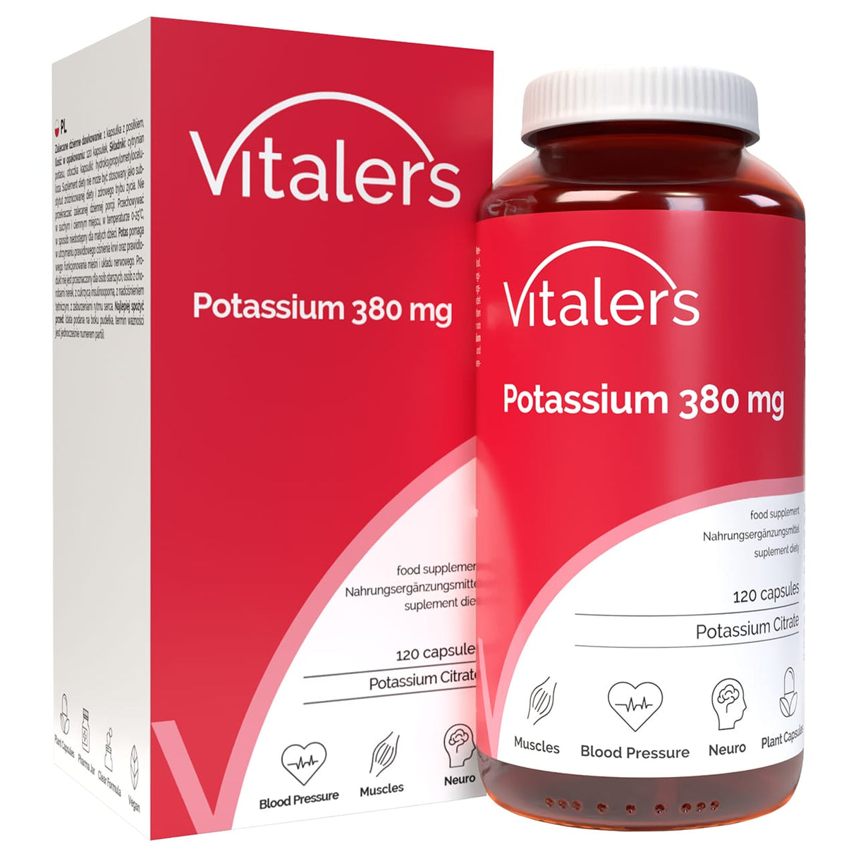 Vitaler's Potassium Citrate 380 mg - 120 Capsules