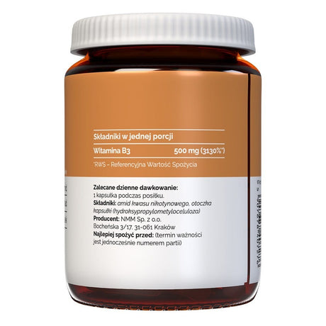 Vitaler's Vitamin B3 500 mg (Niacinamide) - 60 Capsules