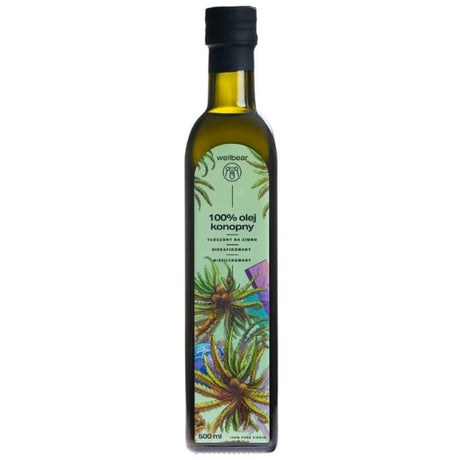 Wellbear Hemp Oil Cold Pressed - 500 ml