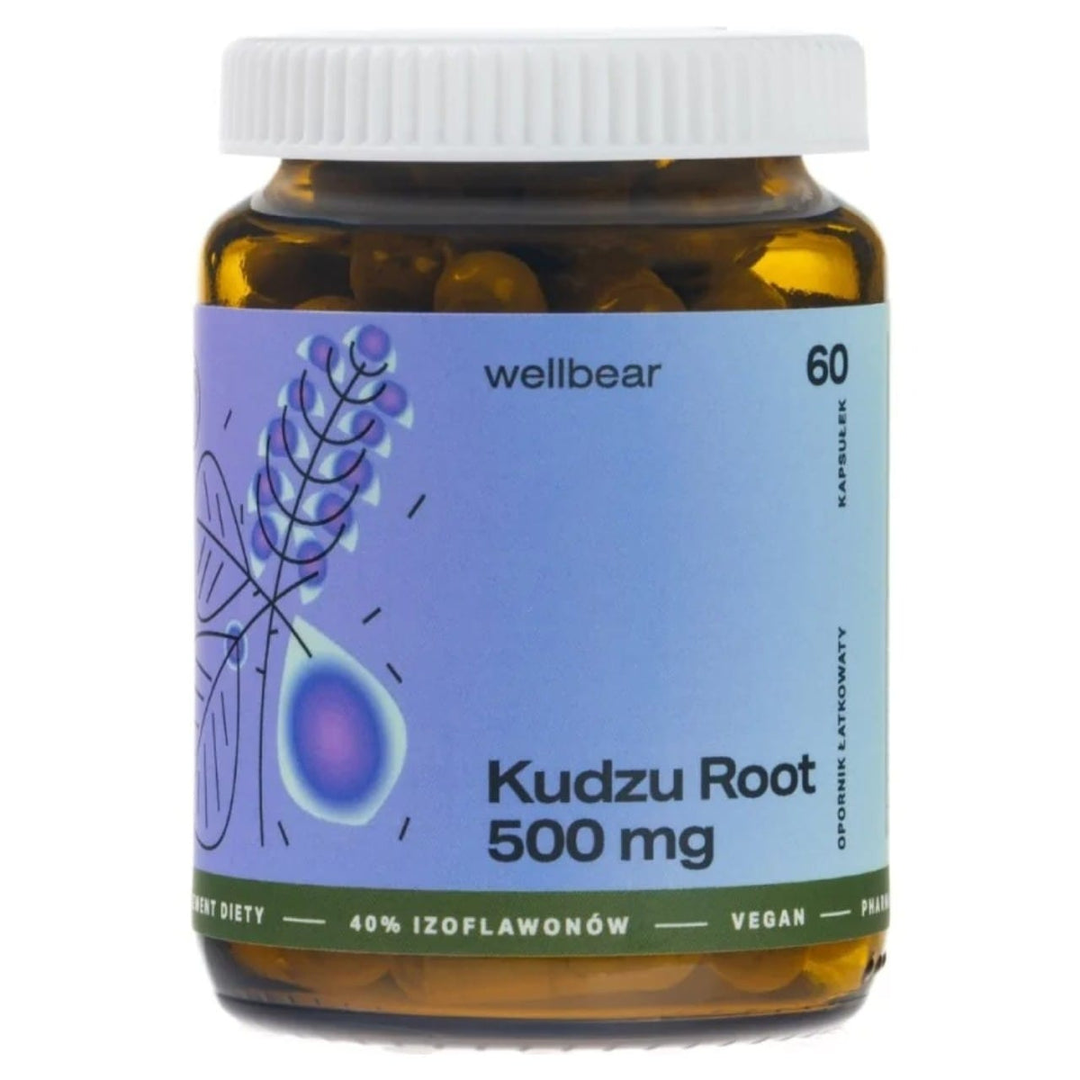 Wellbear Kudzu 500 mg - 60 Capsules