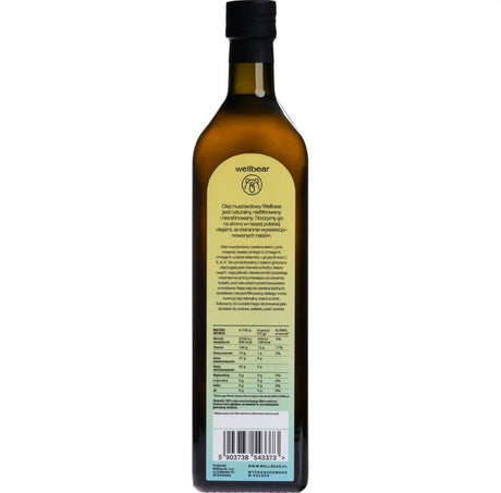 Wellbear Mustard Oil Cold Pressed - 1000 ml