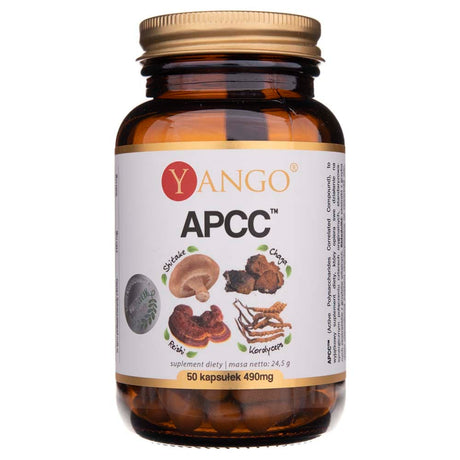 Yango APCC™ - Reishi, Shitake, Cordyceps, Chaga - 50 Capsules
