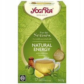 Yogi Tea Natural Energy White Tea with Lemon and Bergamot – 17 Sachets