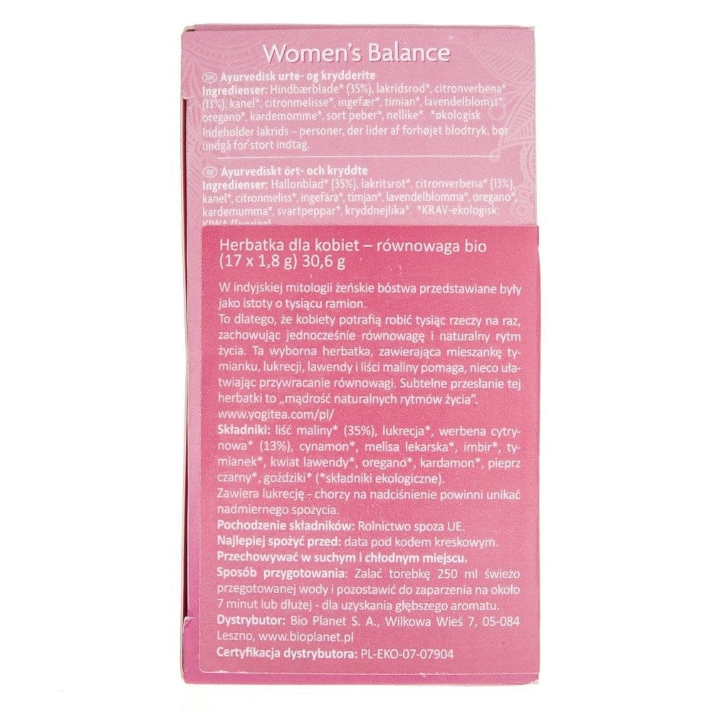 Yogi Tea Women's Balance - 17 sachets