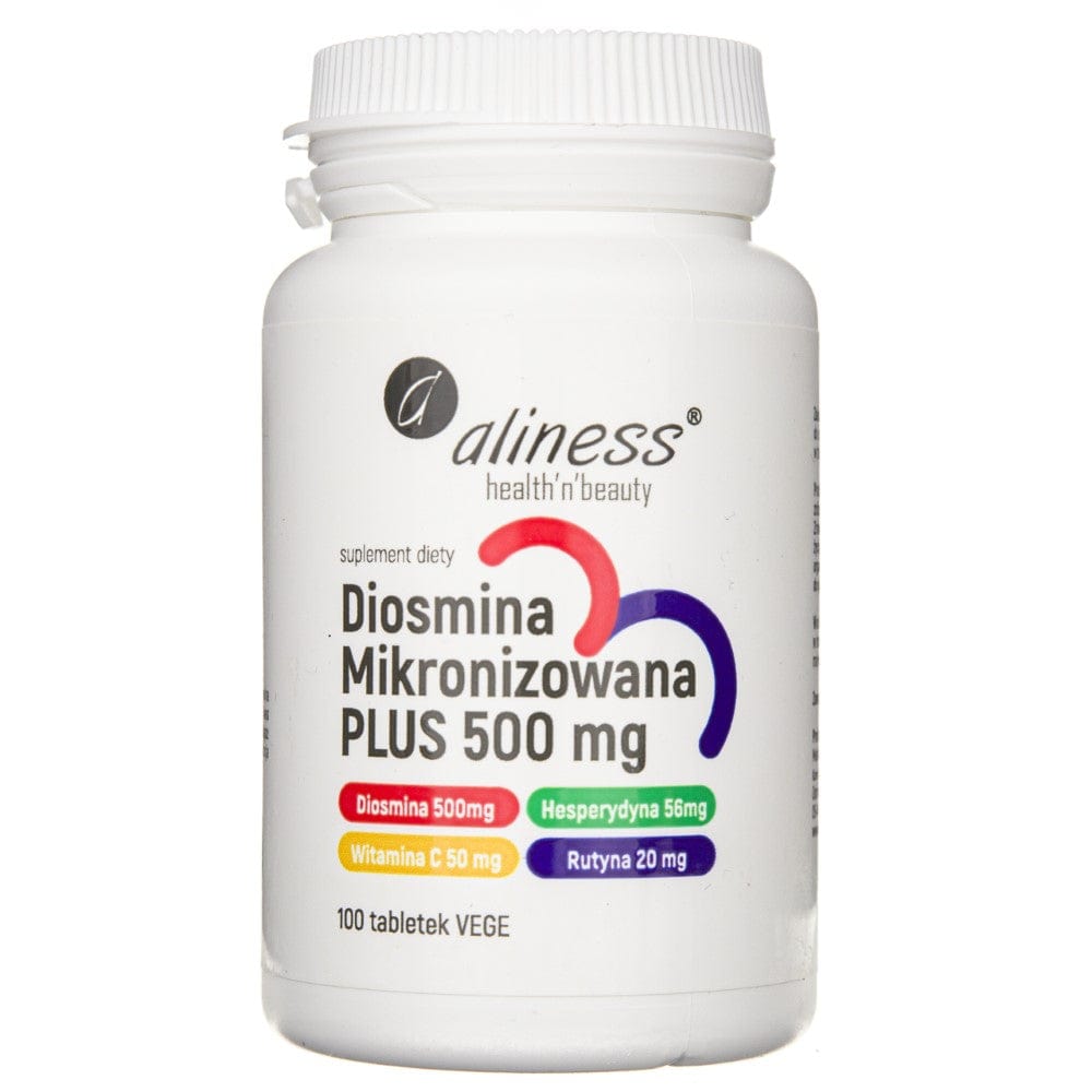 Aliness Diosmin micronized PLUS 500 mg - 100 Tablets