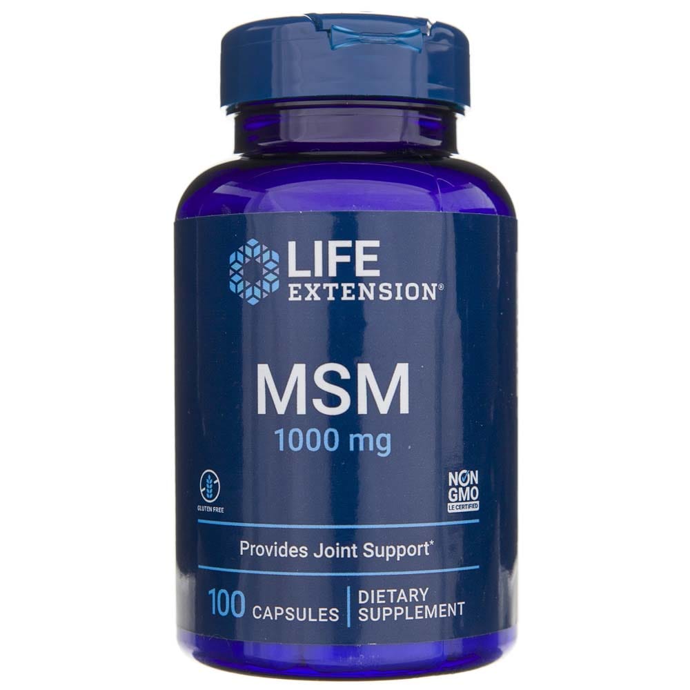 Life Extension MSM (metylosulfonylometan) 1000 mg - 100 Capsules