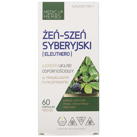 Medica Herbs Eleuthero 400 mg - 60 Capsules