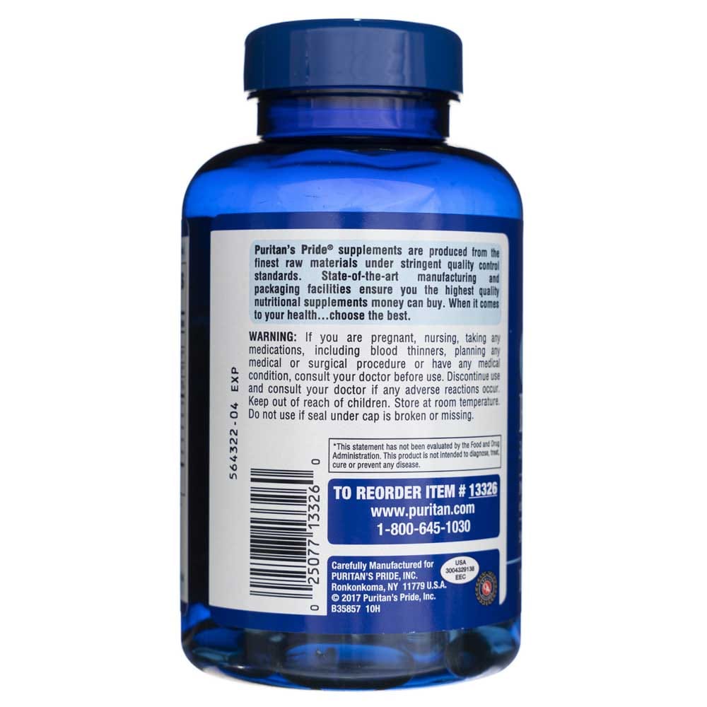 Puritan's Pride Omega-3 Fish Oil 1200 mg - 100 Softgels