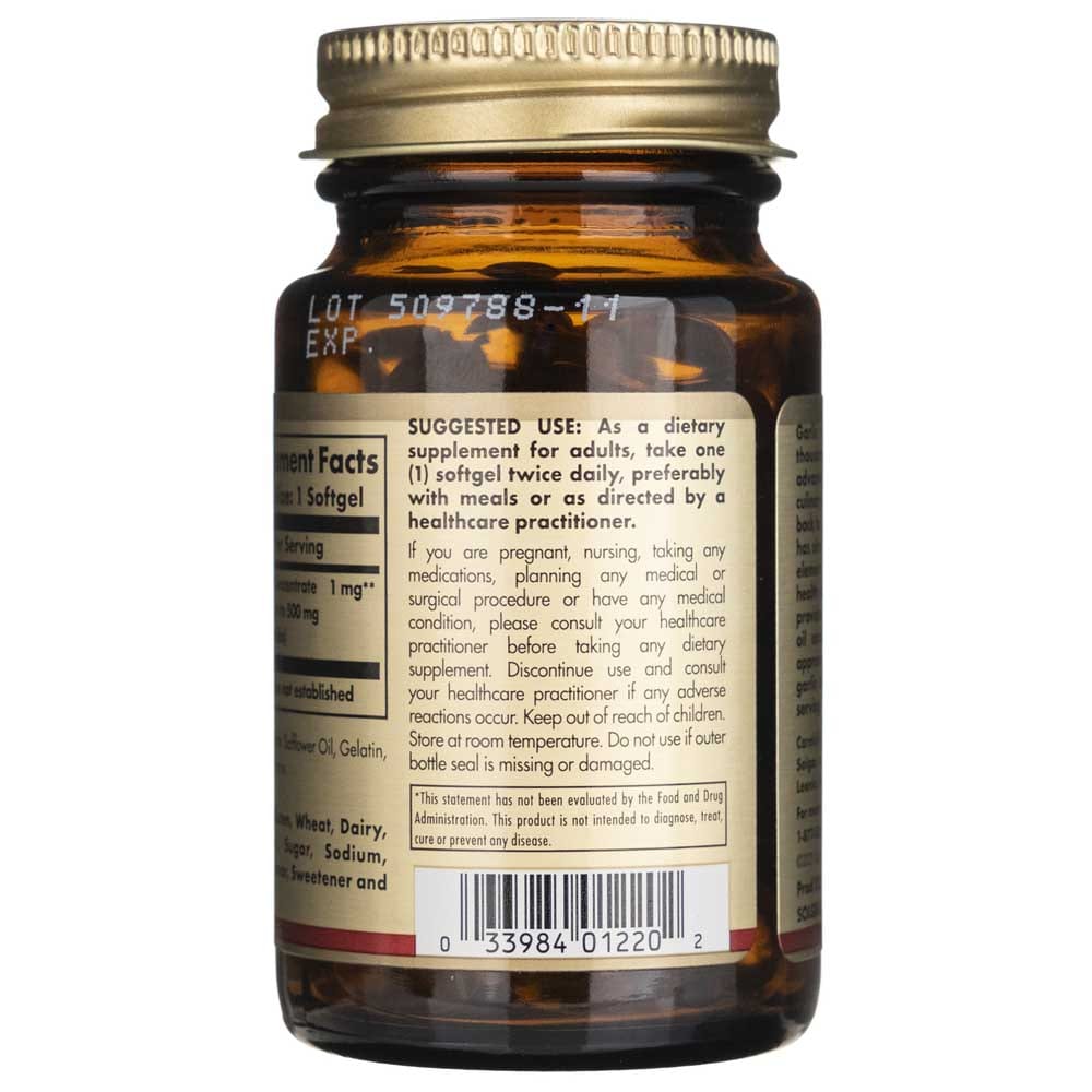 Solgar Garlic Oil Perles (Reduced Odor) - 100 Softgels