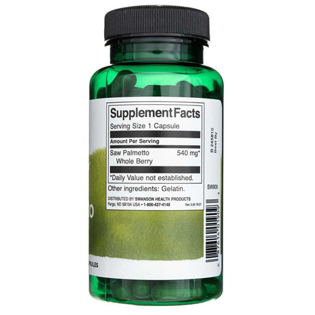 Swanson Full Spectrum Saw Palmetto 450 mg - 100 Capsules