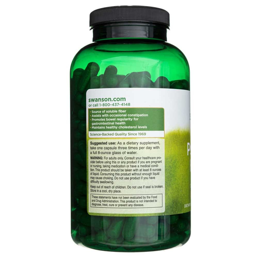 Swanson Psyllium Husks 610 mg - 300 Capsules